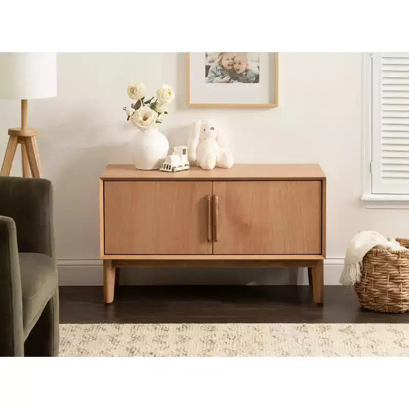 Mobile TV in legno con doppie ante e ripiano regolabile, 38"W