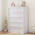 GustoWave Modern 5 Drawer Dresser with Large Storage for Bedroom, Living Room, Nursery, Entryway, White