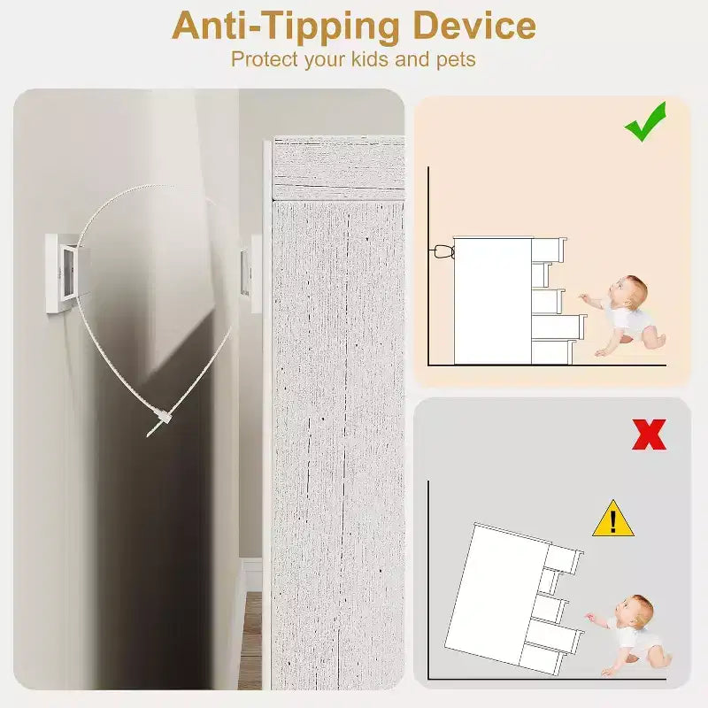 Comò moderno a 5 cassetti con ampio spazio di archiviazione per camera da letto, soggiorno, cameretta, ingresso, bianco