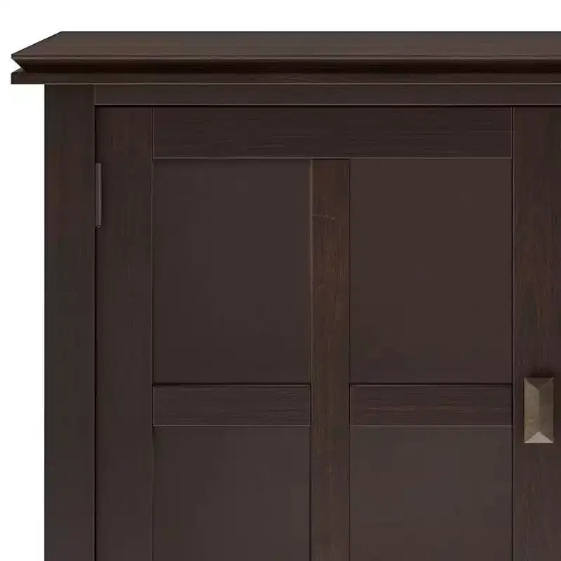 Credenza buffet in multistrato di pino con ante in vetro 60'' x 30''