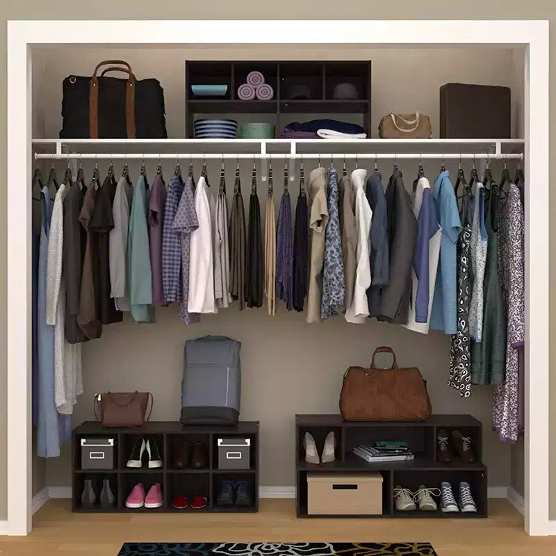 Organizzatore di scarpe per armadio in legno laminato 91,44 cm x 29,46 cm