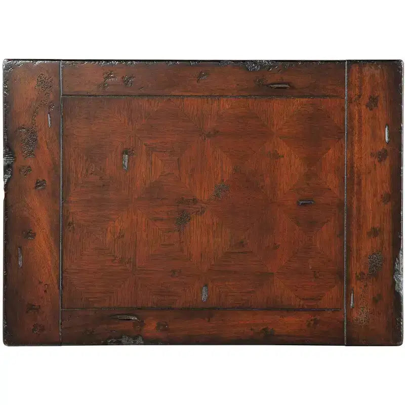 Tavolino in Mogano con Base a Crociera 40,6 x 68,6 cm