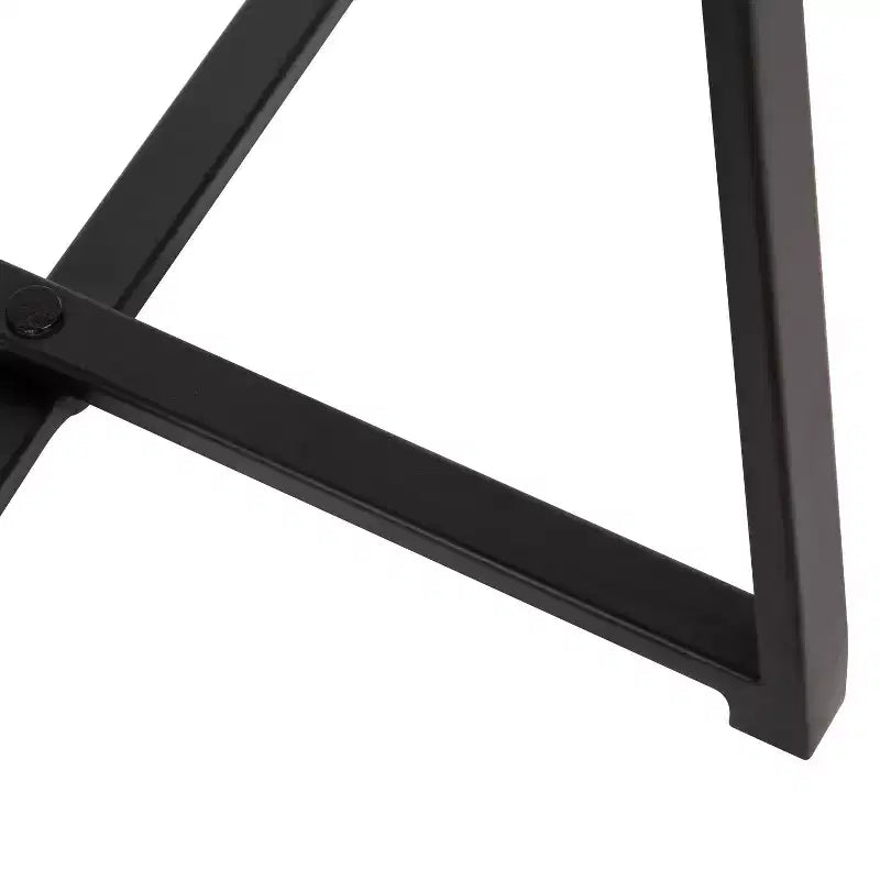 Tavolino rotondo in legno di mango con base a X, 38 x 66 cm