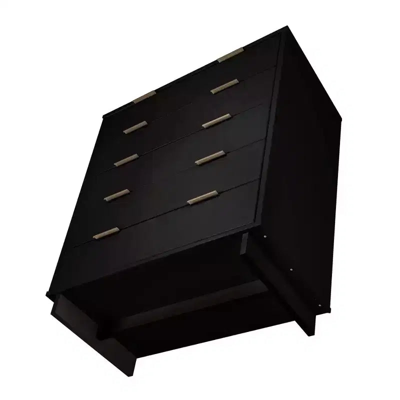 Comò alto in legno a 5 cassetti 96 x 124,4 cm