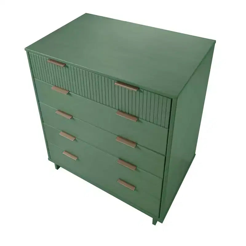 Comò alto in legno a 5 cassetti 96 x 124,4 cm