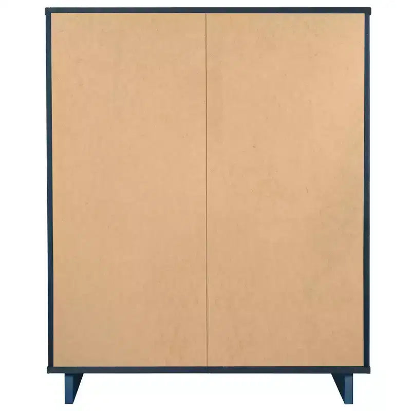 Comò alto in legno a 5 cassetti 96 x 124,4 cm