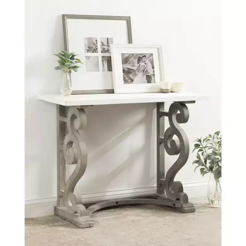 Consolle in legno massello 42'' x 14''