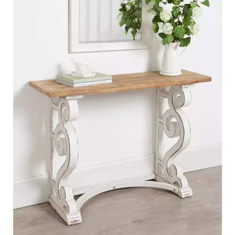 Consolle in legno massello 42'' x 14''