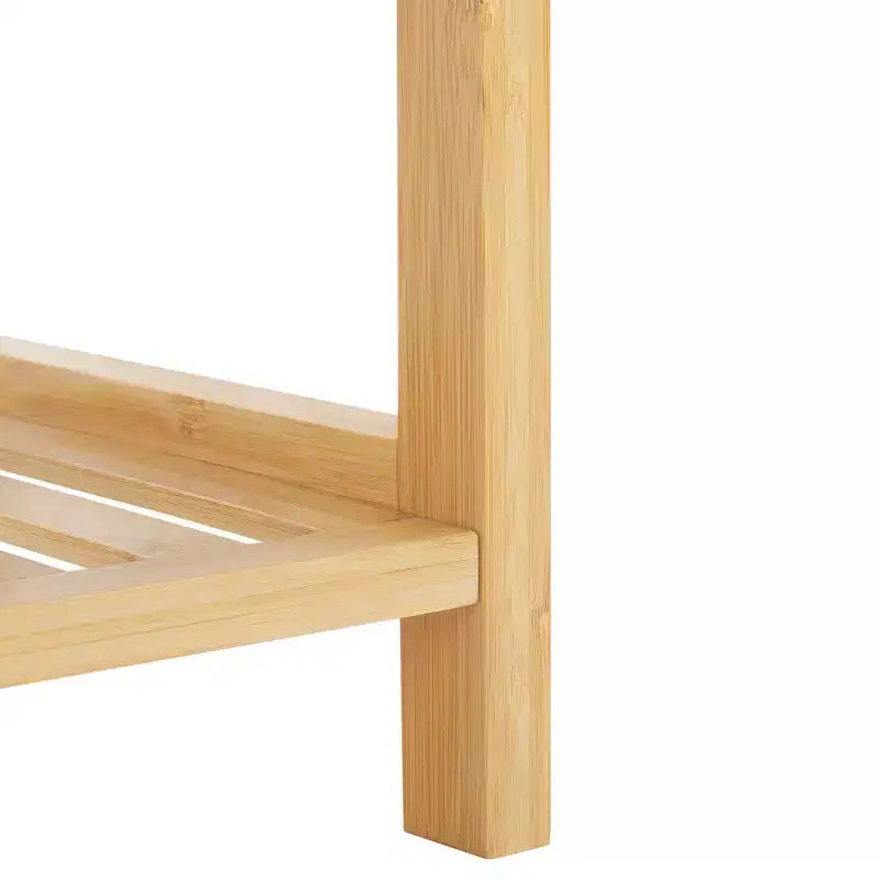 Scaffale in bambù a scala a 5 ripiani, naturale, 127,5 cm H