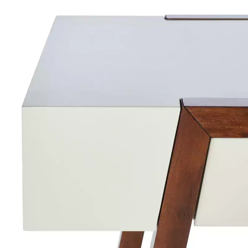 Scrivania DSK5012 - Bianco / Marrone