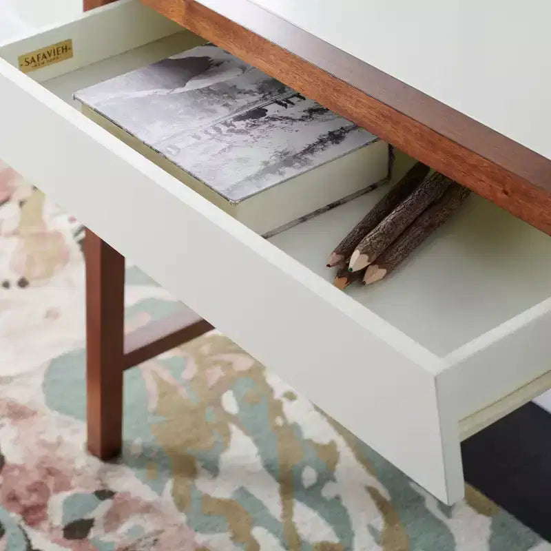Scrivania DSK5012 - Bianco / Marrone