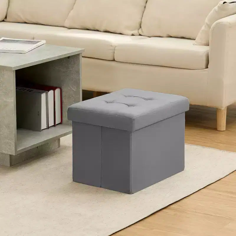 Panca contenitore pieghevole in velluto da 40 cm, poggiapiedi contenitore per giocattoli, capacità 150 kg, camera da letto e soggiorno