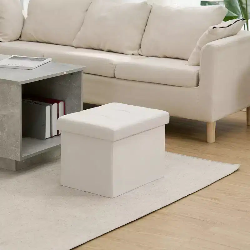 Panca contenitore pieghevole in velluto da 40 cm, poggiapiedi contenitore per giocattoli, capacità 150 kg, camera da letto e soggiorno