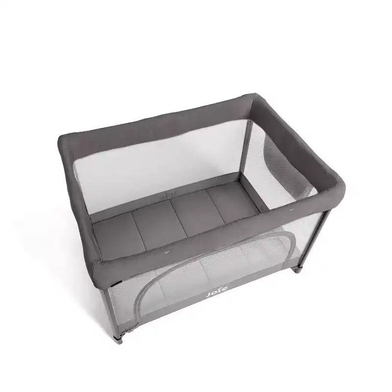 Box da gioco in alluminio e poliestere con culla e fasciatoio 41,25'' x 28''